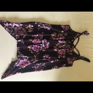 Floral purple Tank